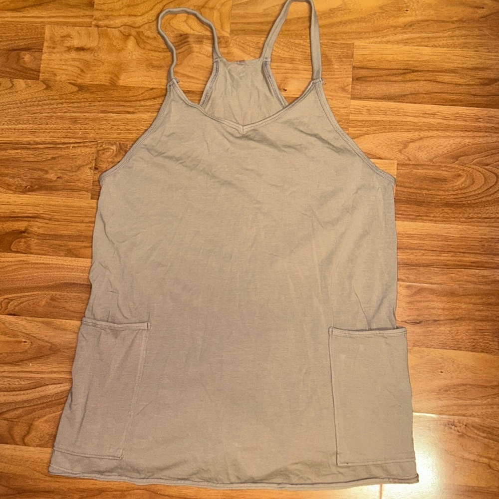 NWOT Free People Movement Hot Shot Mini Dress - Mocha Latte - Picture 2 of 15